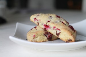 Choc Rasp Scones
