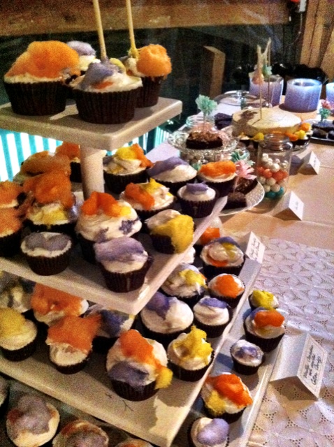 Cotton Candy Cupcake Tower