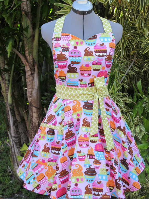 Pink Sweet Treats Cupcakes Apron