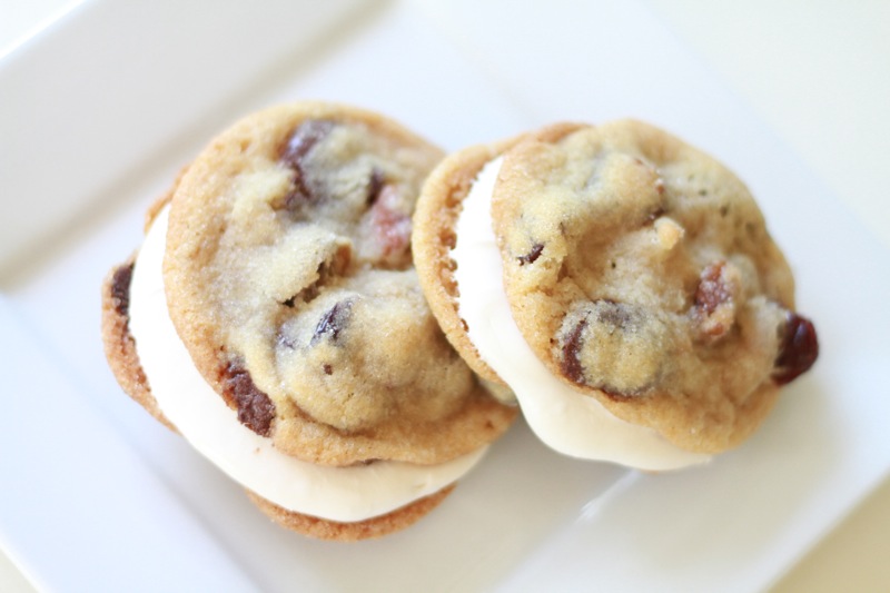 Cherry, Dark Chocolate Pecan Cookies