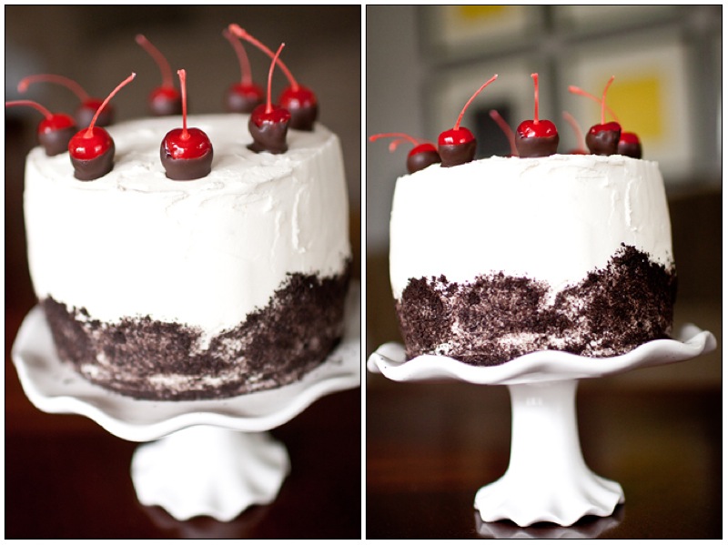 Cherry Oreo Cake 1