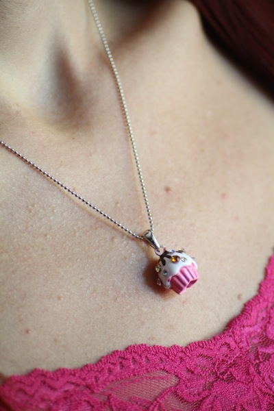 Cupcake Necklace