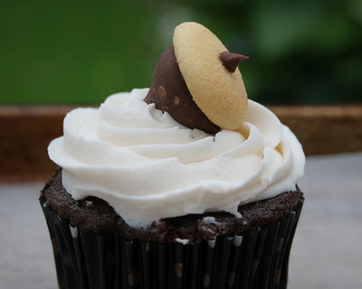Acorn Candy Topper Cupcake