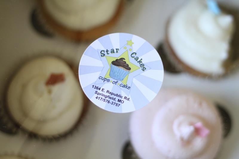 Star Cakes Box Sticker