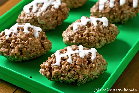 Football Rice Krispie Treats
