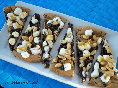 Rocky Road Cookie Pizza