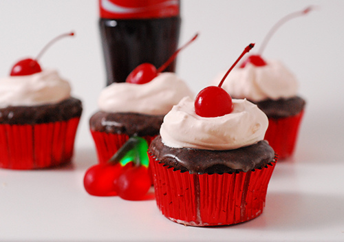 Cherry Coke Cupcakes