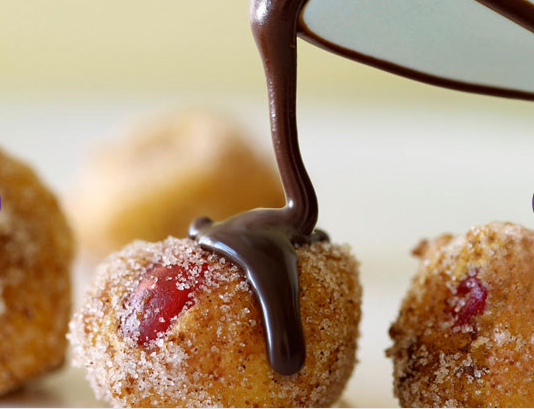 Cherry Ricotta Doughnut Holes