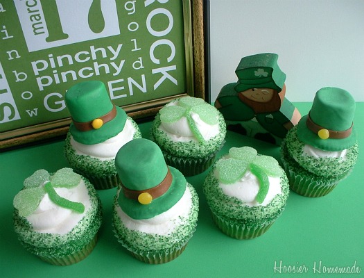 Candy Shamrock and Leprechaun Hats