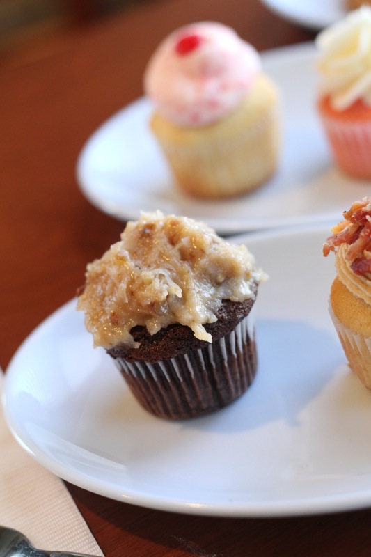 German Chocolate Cupcake