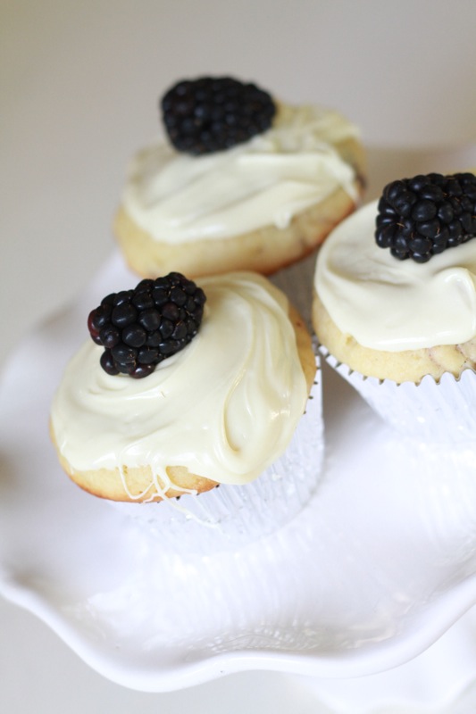 Blackberry, Almond, White Chocolate Muffins 2