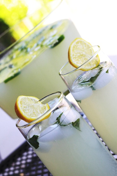 Sparkling Basil Lemonade 3