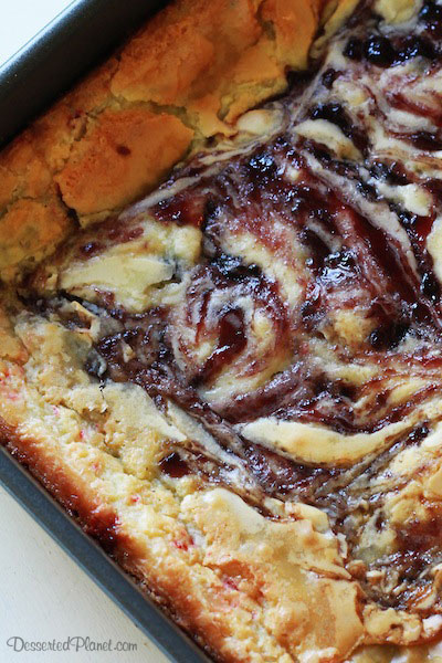 Red Velvet Blueberry Ooey Gooey Butter Cake 2