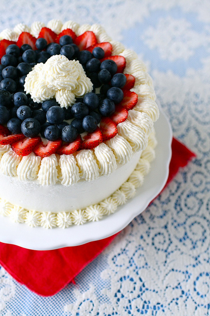 Berry Vanilla Ice Cream Cake