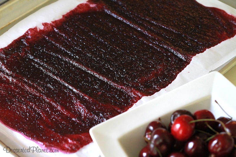 Cherry Fruit Leather Sheet