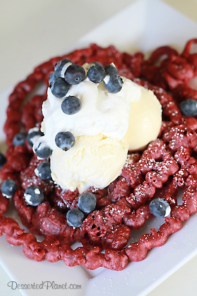 Red Velvet Funnel Cake 2