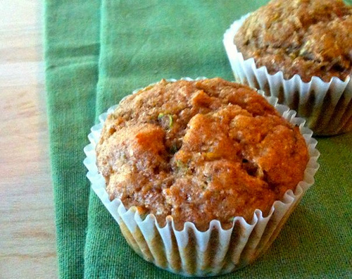 Whole Wheat Zucchini Nut Muffins