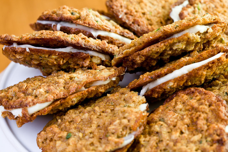 Zucchini Cookie Sandwiches