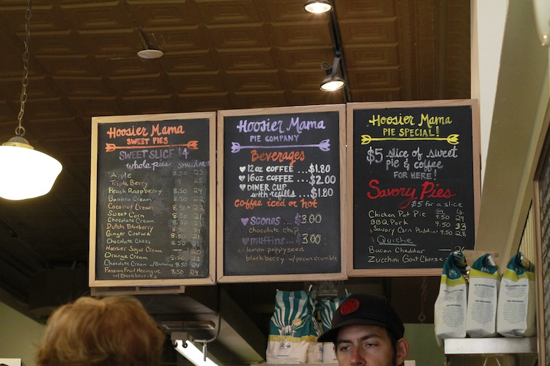 Hoosier Mama Pie Company Menu