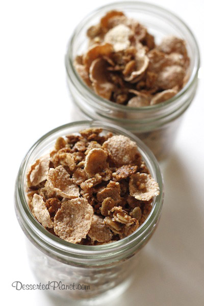 Spiced Granola Cereal in Jars