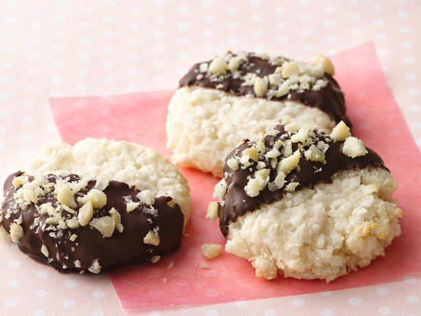 Black and White Coconut Macaroons