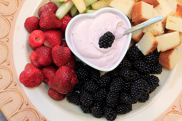 Raspberry Lemon Fruit Dip