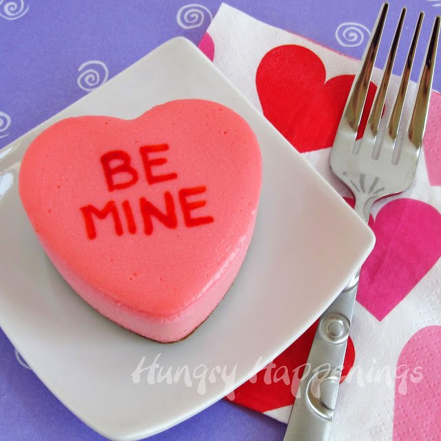 Conversation Heart Cheesecakes