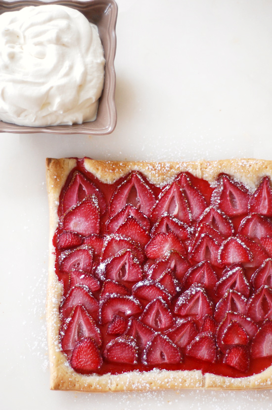 Puff Pastry Strawberry Tart