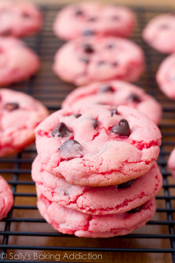 Strawberry Chocolate Chip Cookies