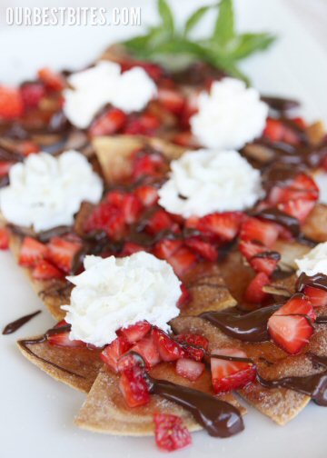 Strawberry and Chocolate Nachos