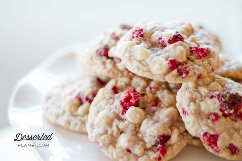 White Chocolate Raspberry Cookies