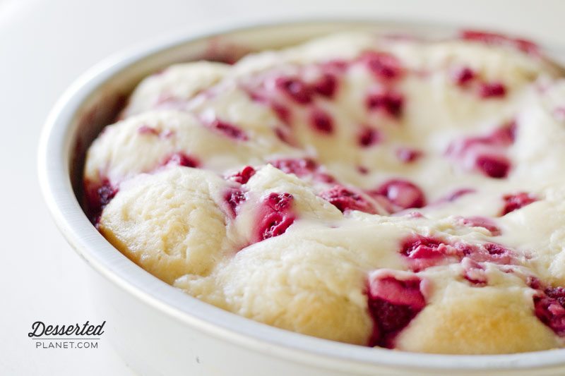 Raspberry Cream Cheese Pull Apart Rolls