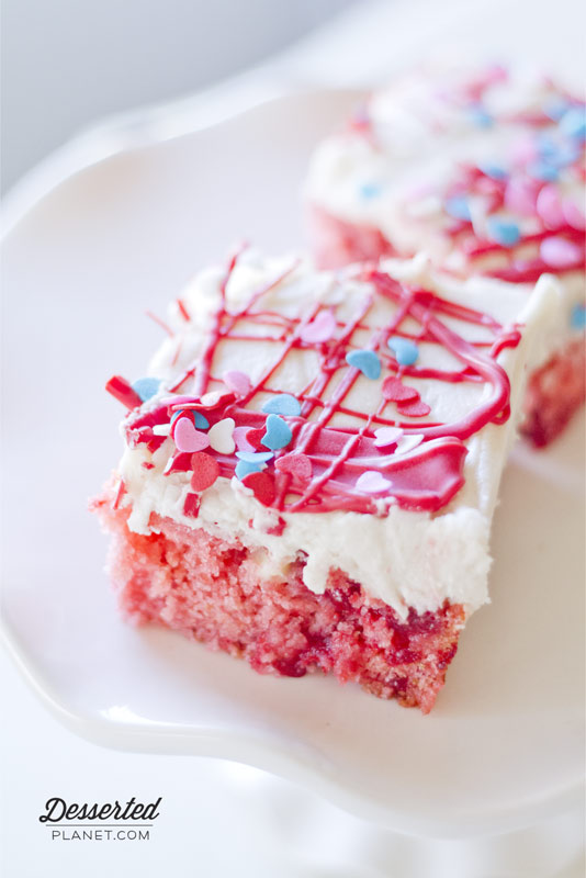 Strawberries & Cream Cake Slice
