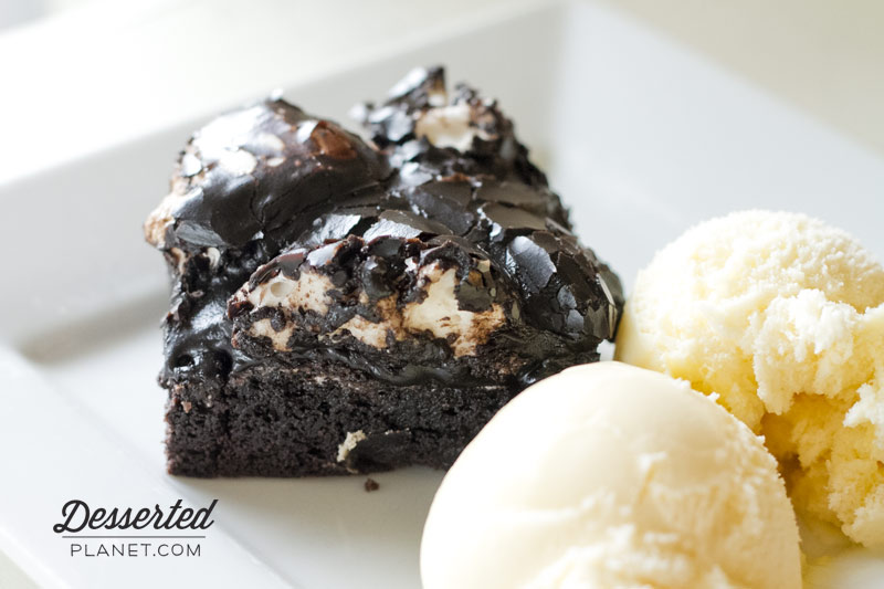 Rocky Road Cake and Ice Cream