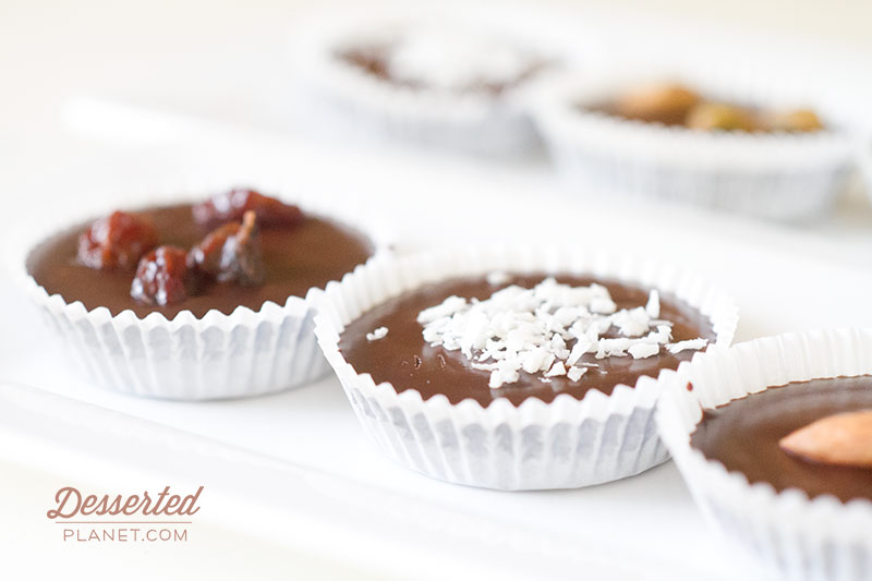 Coconut and Raisin Chocolate Candy Cups