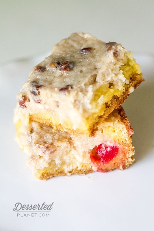Banana Split Ooey Gooey Butter Cake