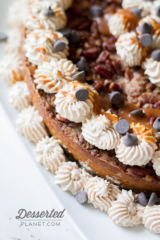 Pumpkin Crunch Cake with Cinnamon Whipped Cream