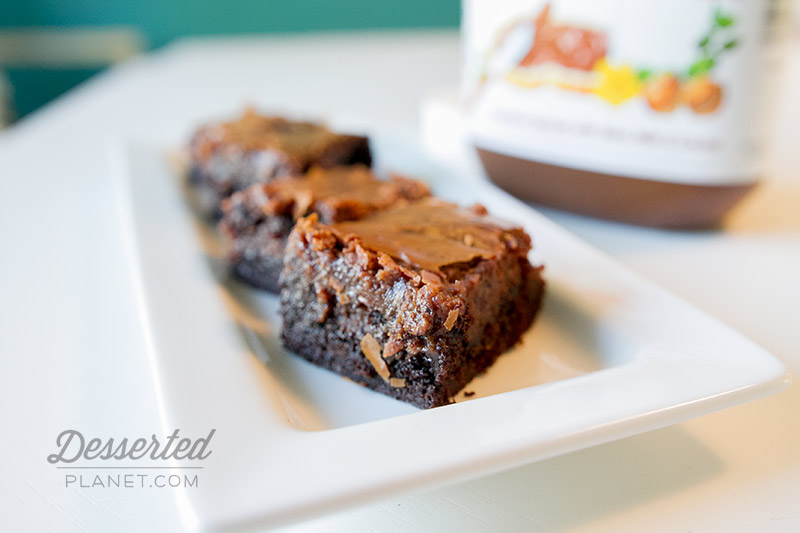 Nutella Ooey Gooey Butter Cake Piece