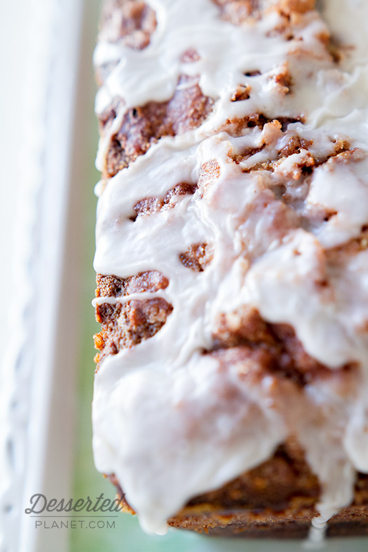 Chocolate Cinnamon Swirl Banana Bread Glaze