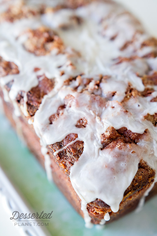 Chocolate Cinnamon Swirl Banana Bread Loaf